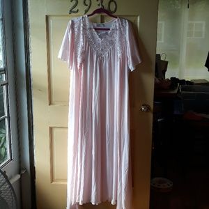 Brand new pink nightgown with matching robe